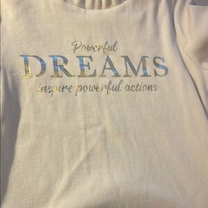 White Powerful Dreams Shirt